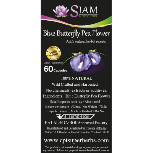 Blue Butterfly powder capsules