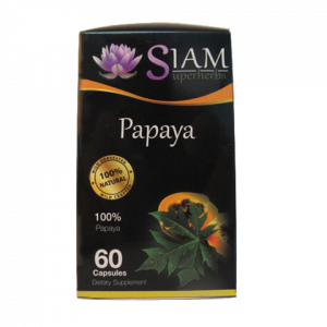 Papaya leaf powder, 60 capsules