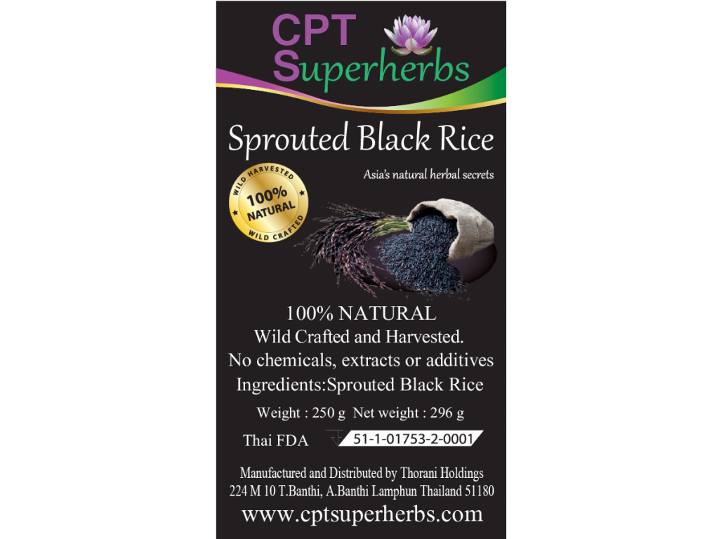 Organic Sprouted Black Rice Powder CPT Super Herbs
